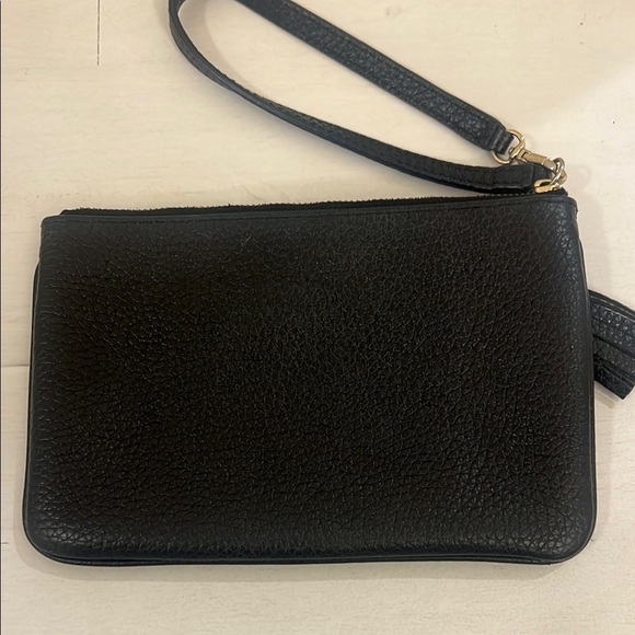 Kate Spade Black Tinie Chester Street Pebble Leather Wristlet - Picture 5 of 12